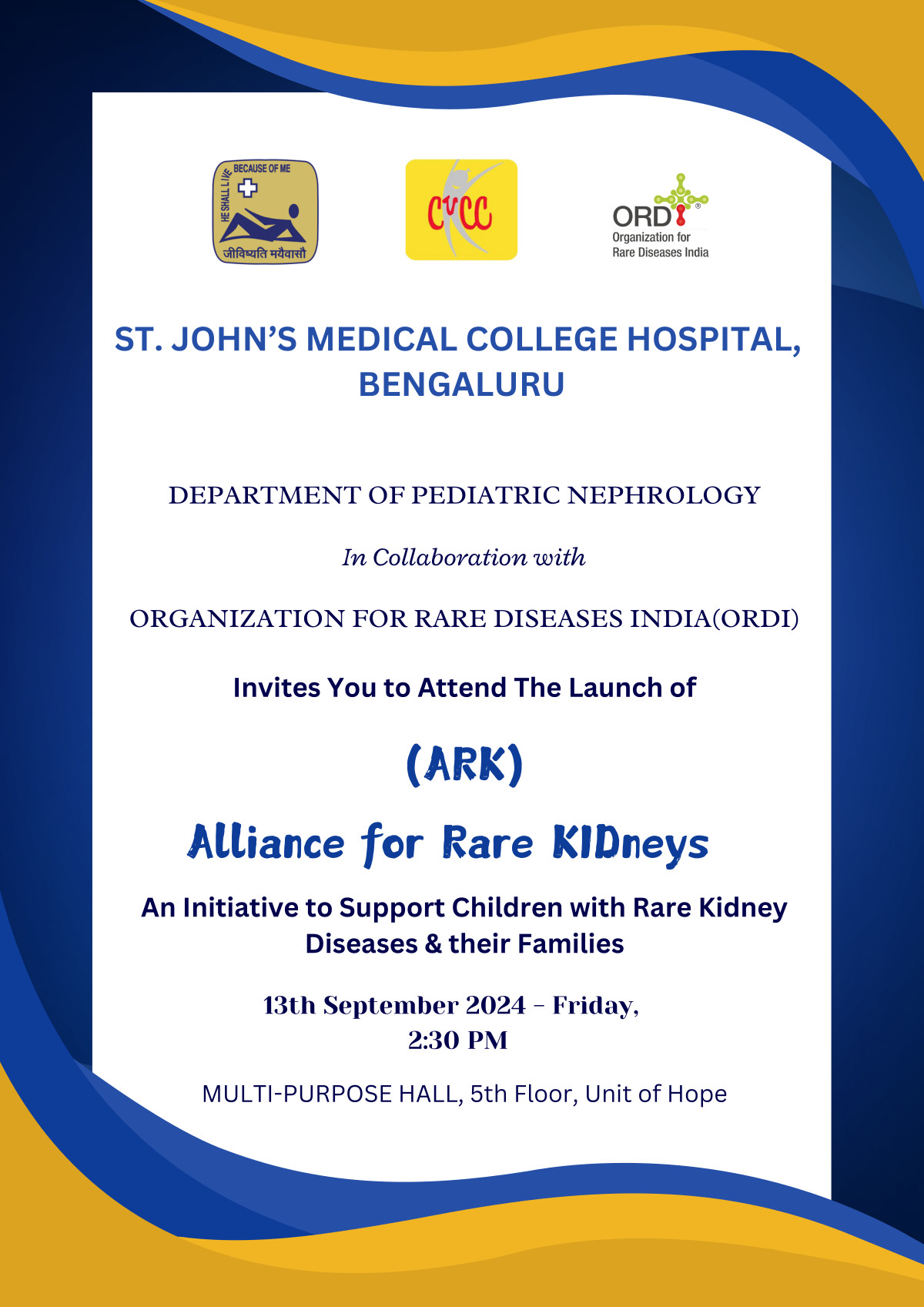 Launch of Alliance for Rare Kidneys